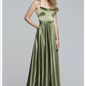 Faviana Backless Ivy Green Dress S10211